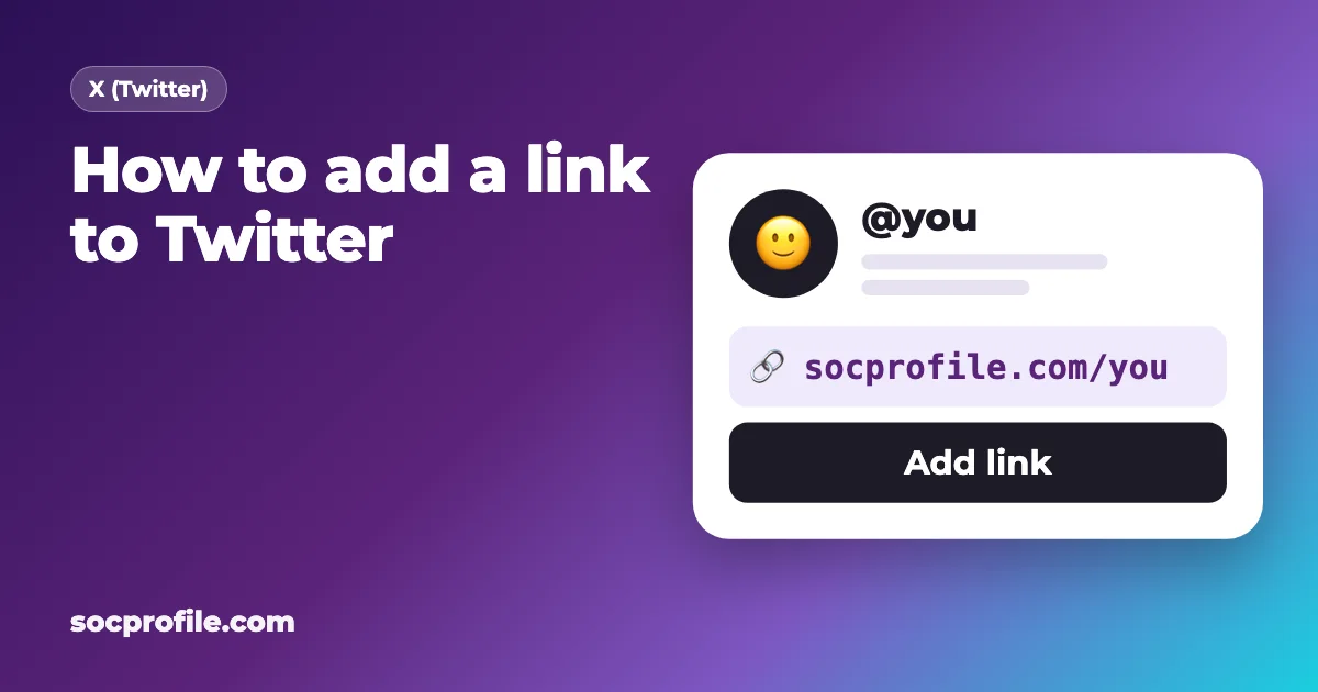 How to add link to Twitter