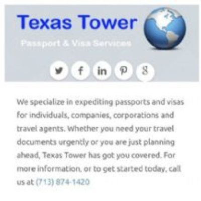 Texas Tower Passport & Visa Services