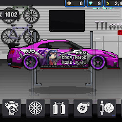 pixel car racing welcome