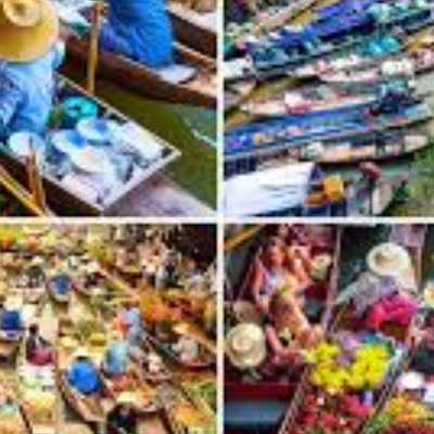 Floating market bangkok
